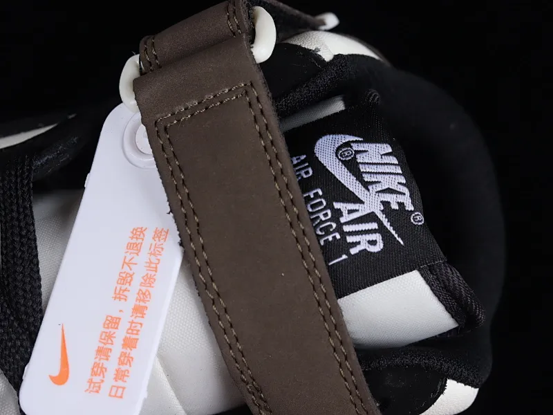 All categories Nk Air Force 1 Air Force series Nk Air Force 1 Mid Air Force mid-top Nk Air Force 1'07 Mid mocha black stitching Air Force One mid-top sports and leisure sneakers GH5696-023